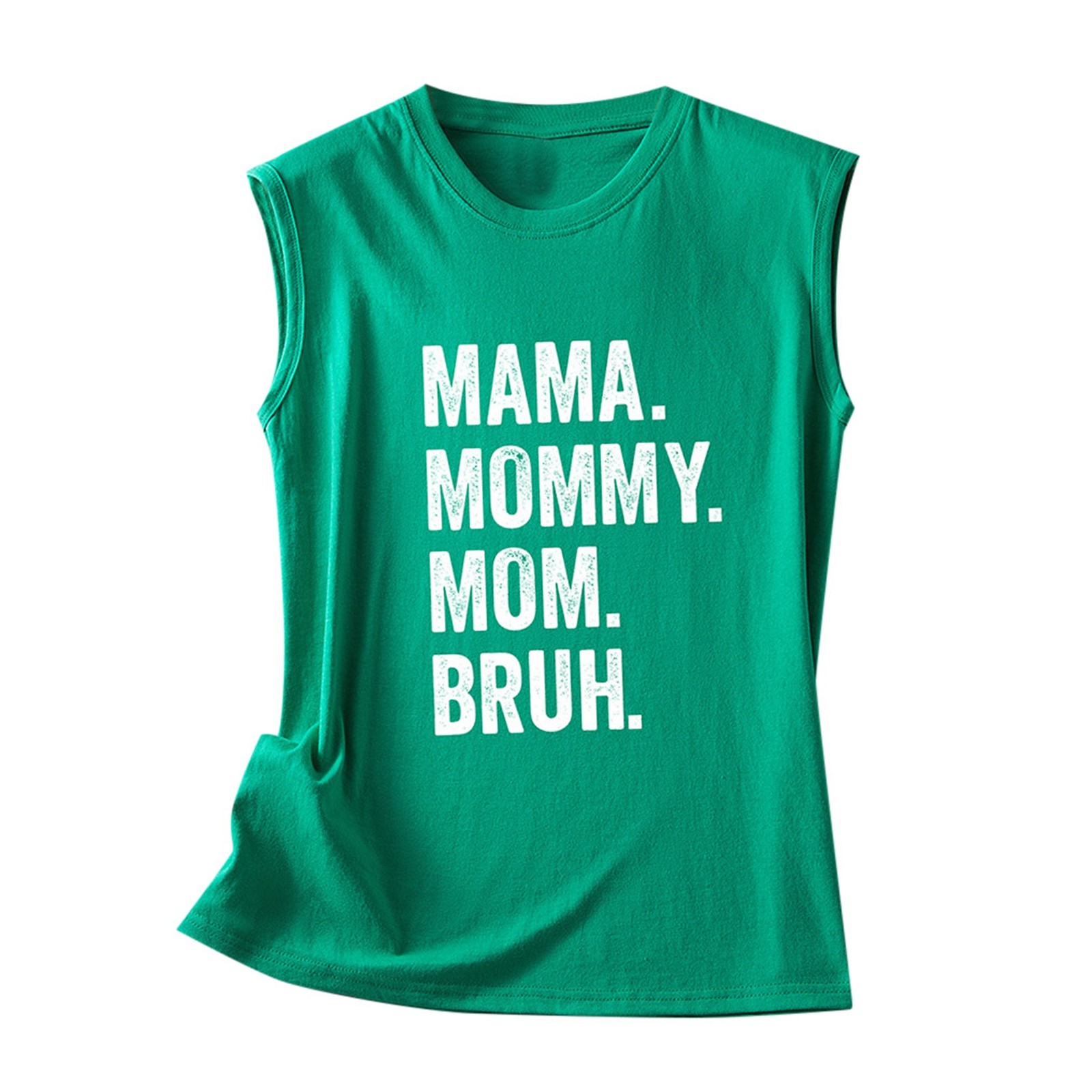 thumbnail image 4 of Camiseta sin mangas con estampado de letras para mujer: camiseta informal de verano con diseño moderno, versátil con vaqueros, fácil de cuidar, 4 of 4